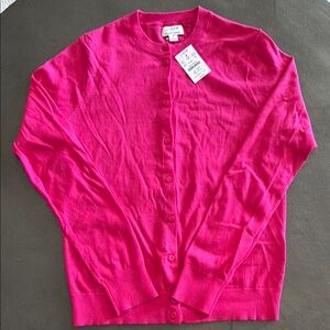 J. Crew Factory Women's Pink Cardigan Sweater
